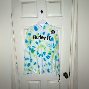 Hurley light weight tye dye hoodie